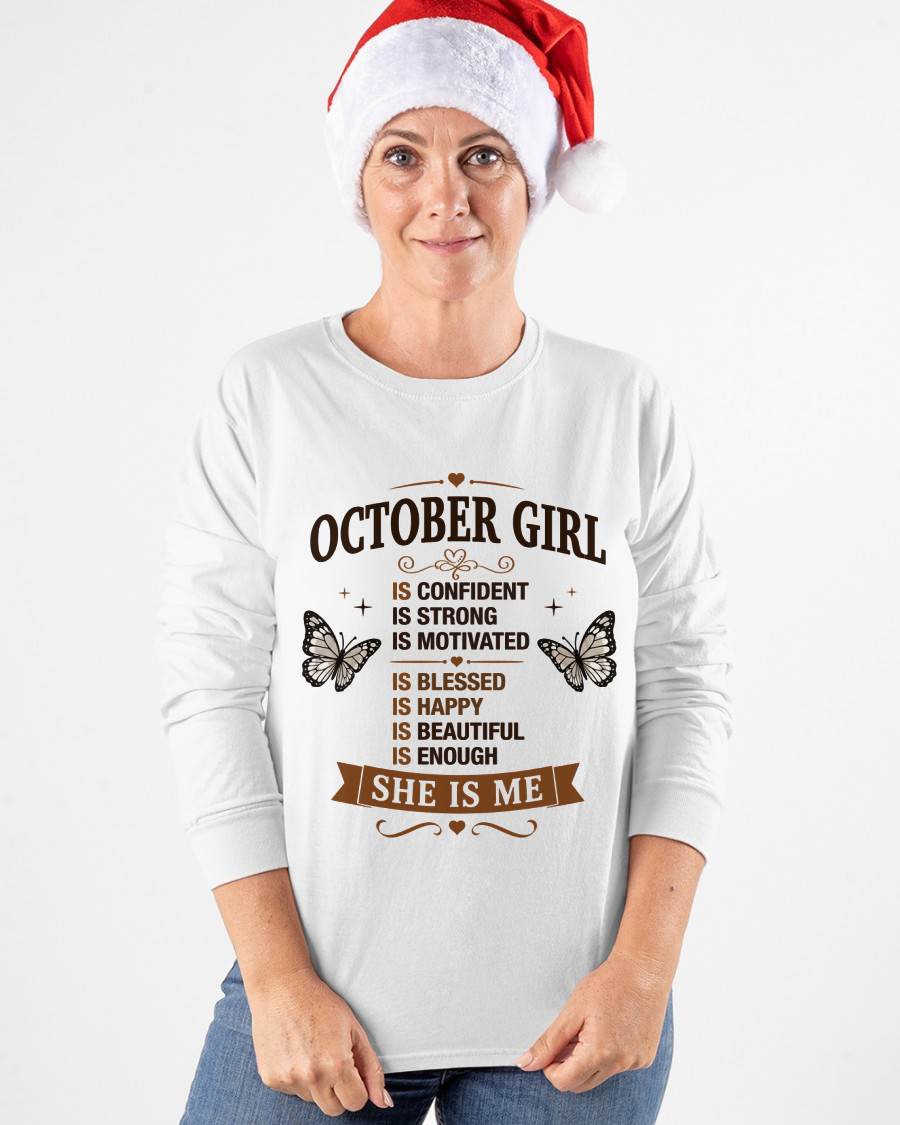 OCTOBER GIRL – FAITH, STRENGTH & BEAUTY - FOR WOMEN - TLEE10 (SKU2605-378-10)