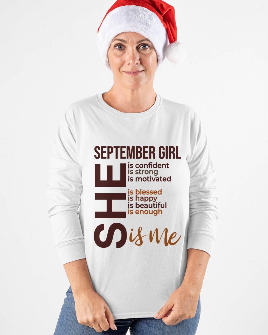 SEPTEMBER BORN GIRL – CONFIDENT & STRONG - FOR WOMEN - TLEE09 (SKU2605-04-09)
