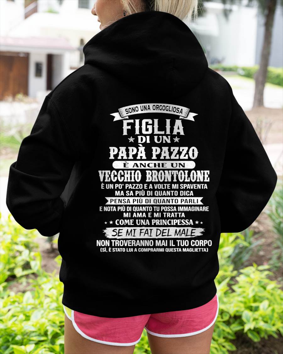 FIGLIA DI UN PAPÀ PAZZO - REGALO DA PAPÀ  - TLEE00 (SKU2606-155-00)