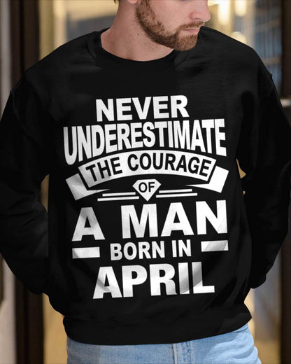 APRIL BORN MAN : COURAGE STRENGTH & PRIDE - FOR MAN - TLEE04 (SKU2606-126-04)