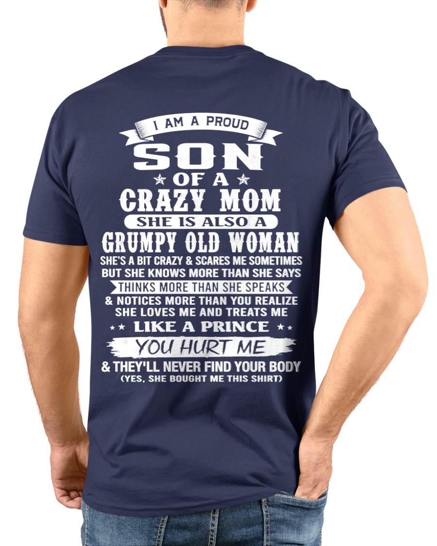 PROUD SON OF A CRAZY MOM - FROM MOM - TLEE00 (SKU2606-127-00)