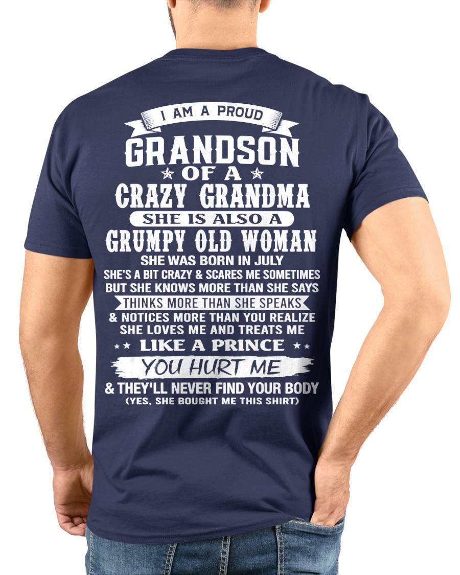 JULY - GRANDSON OF A CRAZY GRANDMA - FROM GRANDMA - TLEE07 (SKU2606-274-07)