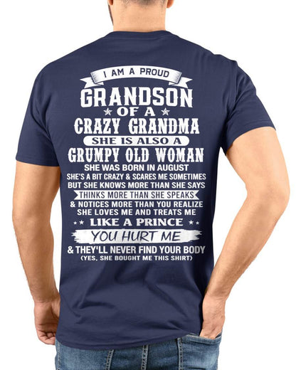 AUGUST - GRANDSON OF A CRAZY GRANDMA - FROM GRANDMA - TLEE08 (SKU2606-274-08)