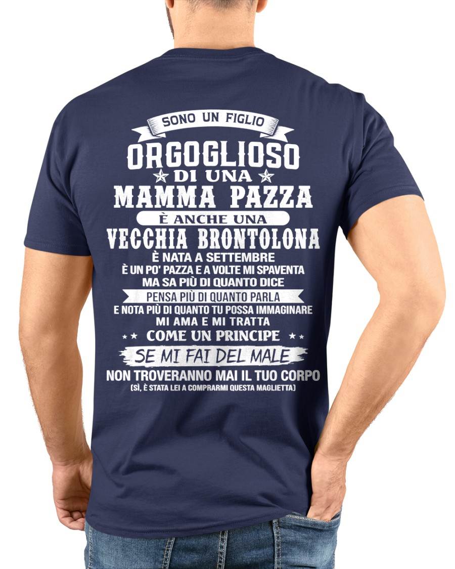 SETTEMBRE / FIGLIO DI UNA MAMMA PAZZA - REGALO DA MAMMA  - TLEE09 (SKU2606-204-09)