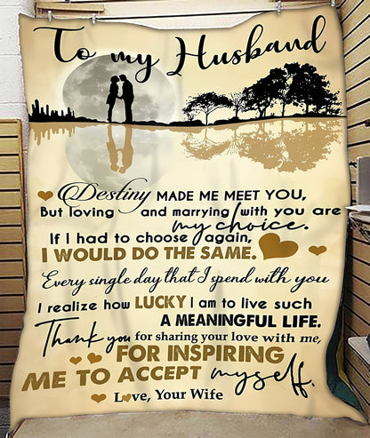 Special Gift For Your Husband Blanket - From Wife01