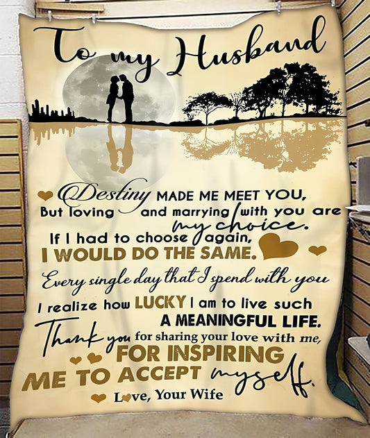 Special Gift For Your Husband Blanket - From Wife01