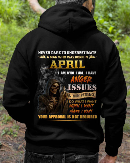 APRIL - NEVER UNDERESTIMATE A MAN WHO KNOWS WHO HE IS - FOR MAN - TLEE04 (SKU26T-01156-04)
