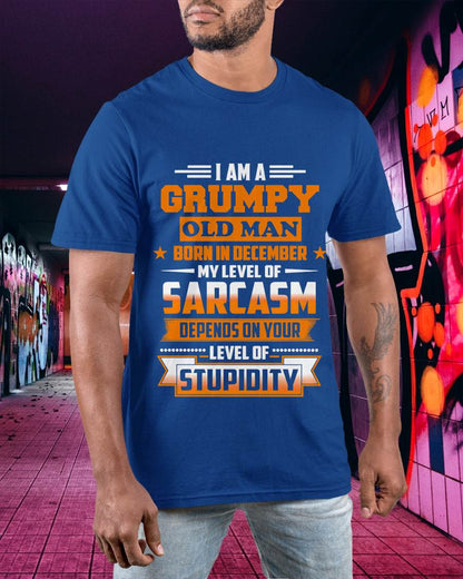 DECEMBER GRUMPY OLD MAN SHIRT - FOR MAN - TLEE12 (SKU2605-128-12)