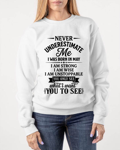 MAY GIRL – NEVER UNDERESTIMATE ME - FOR WOMEN - TLEE05 (SKU2606-91-05)