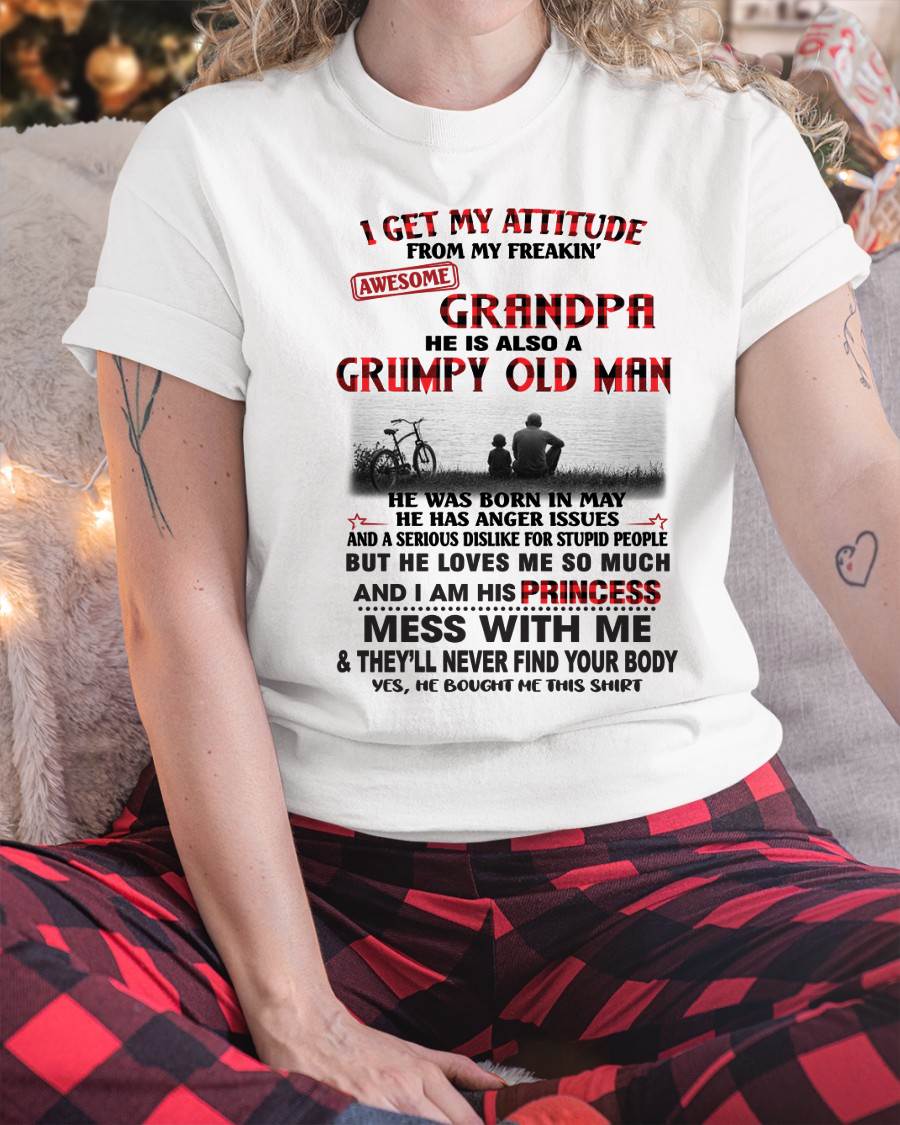 MAY GRANDPA - GRUMPY • AWESOME • PROTECTIVE - FROM GRANDPA - TLEE05 (SKU2605-176-05)