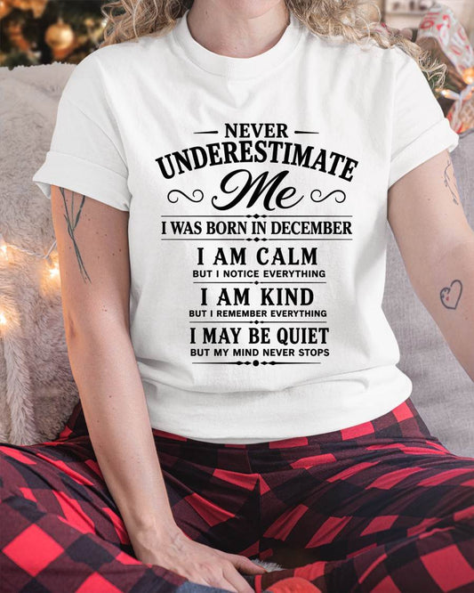 DECEMBER GIRL : CALM, KIND, UNFORGETTABLE - FOR WOMEN - TLEE12 (SKU2606-139-12)