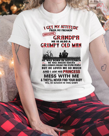 SEPTEMBER GRANDPA - GRUMPY • AWESOME • PROTECTIVE - FROM GRANDPA - TLEE09 (SKU2605-176-09)