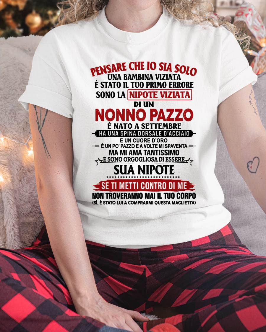 NONNO PAZZO NATO A SETTEMBRE - DAL NONNO - TLEE09 (SKU2605-333-09)