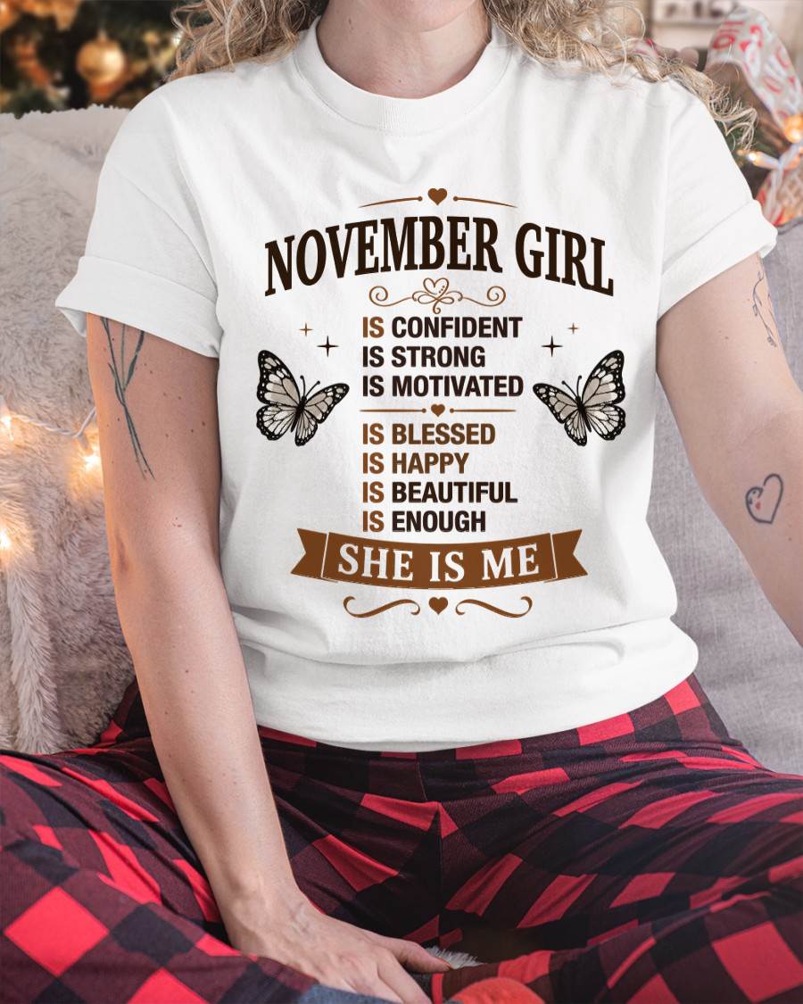 NOVEMBER GIRL – FAITH, STRENGTH & BEAUTY - FOR WOMEN - TLEE11 (SKU2605-378-11)