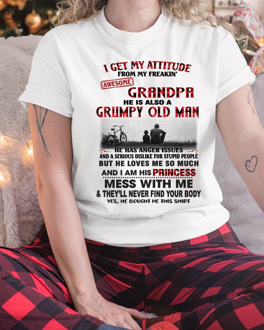 I GET MY ATTITUDE FROM MY GRANDPA - FROM GRANDPA - TLEE00 (SKU2605-176-00)
