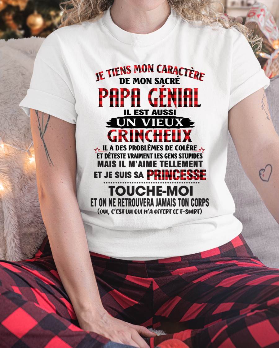 FILLE À PAPA GÂTÉE ET FIÈRE - CADEAU DE PAPA - TLEE00 (SKU2605-355-00)