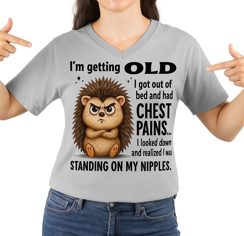 CUTE ANIMAL SHIRT WITH FUNNY SAYING – HUMOR TEE FOR AGING GRACEFULLY - GIFT FOR WOMEN - TLEE00 (SKU09-68-00)