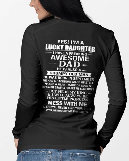 SEPTEMBER - BEHIND EVERY STRONG GIRL IS AN AWESOME DAD - FROM DAD - TLEE09 (SKU2605-405-09)