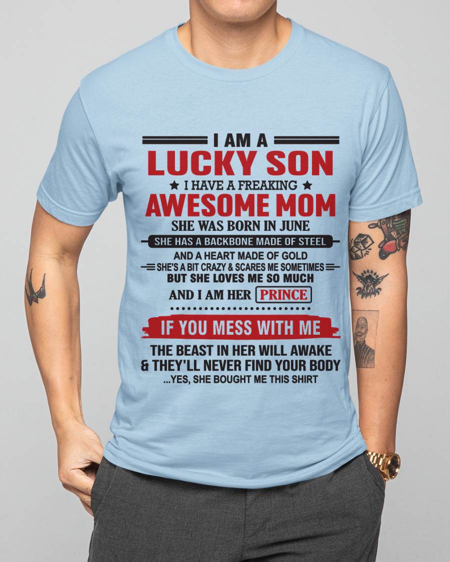 JUNE - LUCKY SON OF A STRONG AND PROTECTIVE MOM - FROM MOM - TLEE06 (SKU2602-97-06)