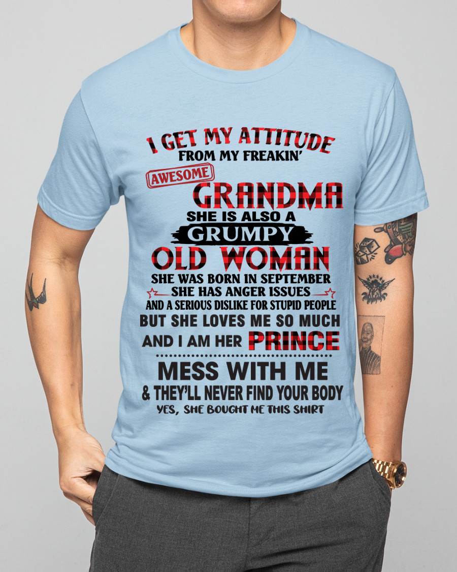 SEPTEMBER - I GET MY ATTITUDE FROM MY FREAKIN’ AWESOME GRANDMA - FROM GRANDMA - TLEE09 (SKU2603-157-09)