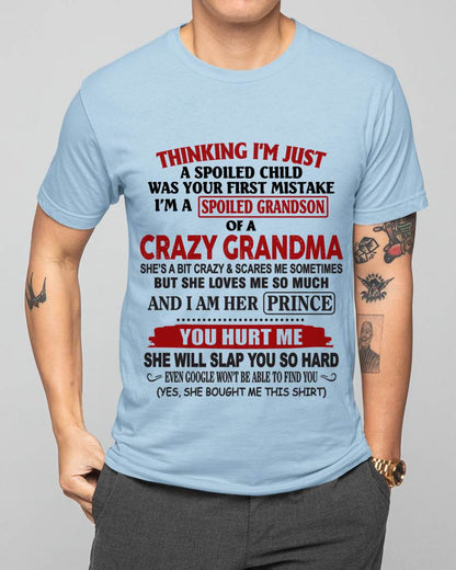 GRANDMA’S BOY – LOVED, SPOILED & PROTECTED - FROM GRANDMA - TLEE00 (SKU2602-128-00)