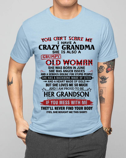 JUNE - YOU CAN'T SCARE ME I HAVE A CRAZY GRANDMA SHE IS ALSO A GRUMPY OLD WOMAN - FROM GRANDMA - TLEE06 (SKU2603-54-06)