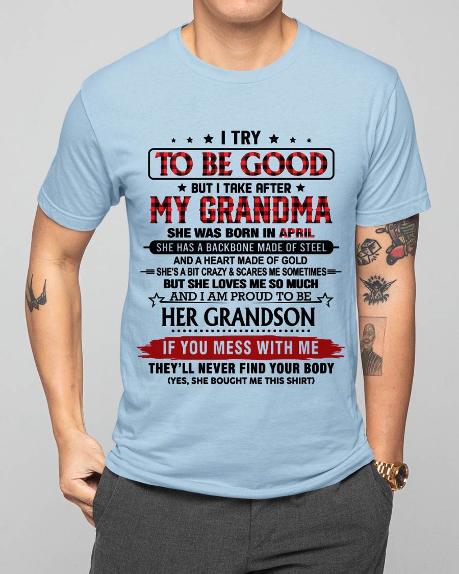 APRIL - I TRY TO BE GOOD BUT I TAKE AFTER MY GRANDMA - FROM GRANDMA - TLEE04 (SKU26T-01289-04)