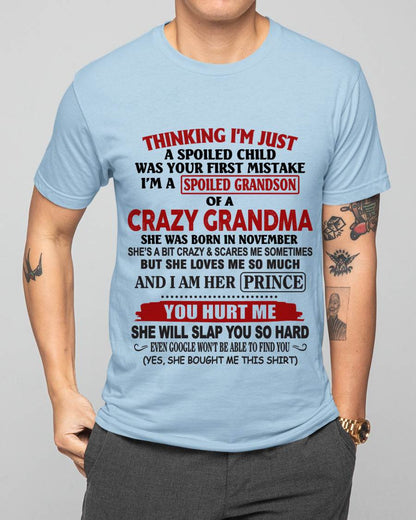 NOVEMBER - GRANDMA’S BOY – LOVED, SPOILED & PROTECTED - FROM GRANDMA - TLEE11 (SKU2602-128-11)