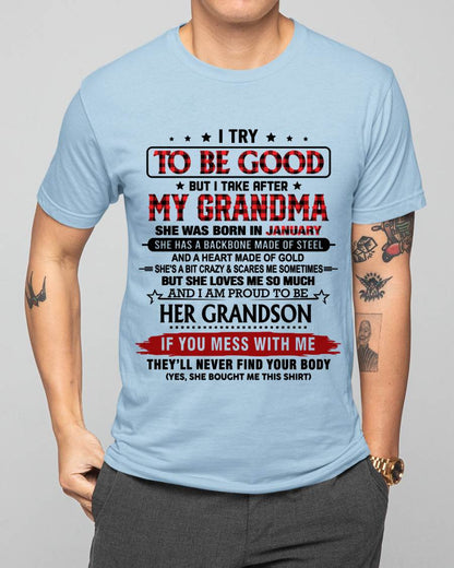 JANUARY - I TRY TO BE GOOD BUT I TAKE AFTER MY GRANDMA - FROM GRANDMA - TLEE01 (SKU26T-01289-01)