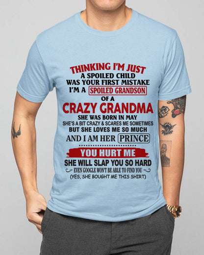 MAY - GRANDMA’S BOY – LOVED, SPOILED & PROTECTED - FROM GRANDMA - TLEE05 (SKU2602-128-05)