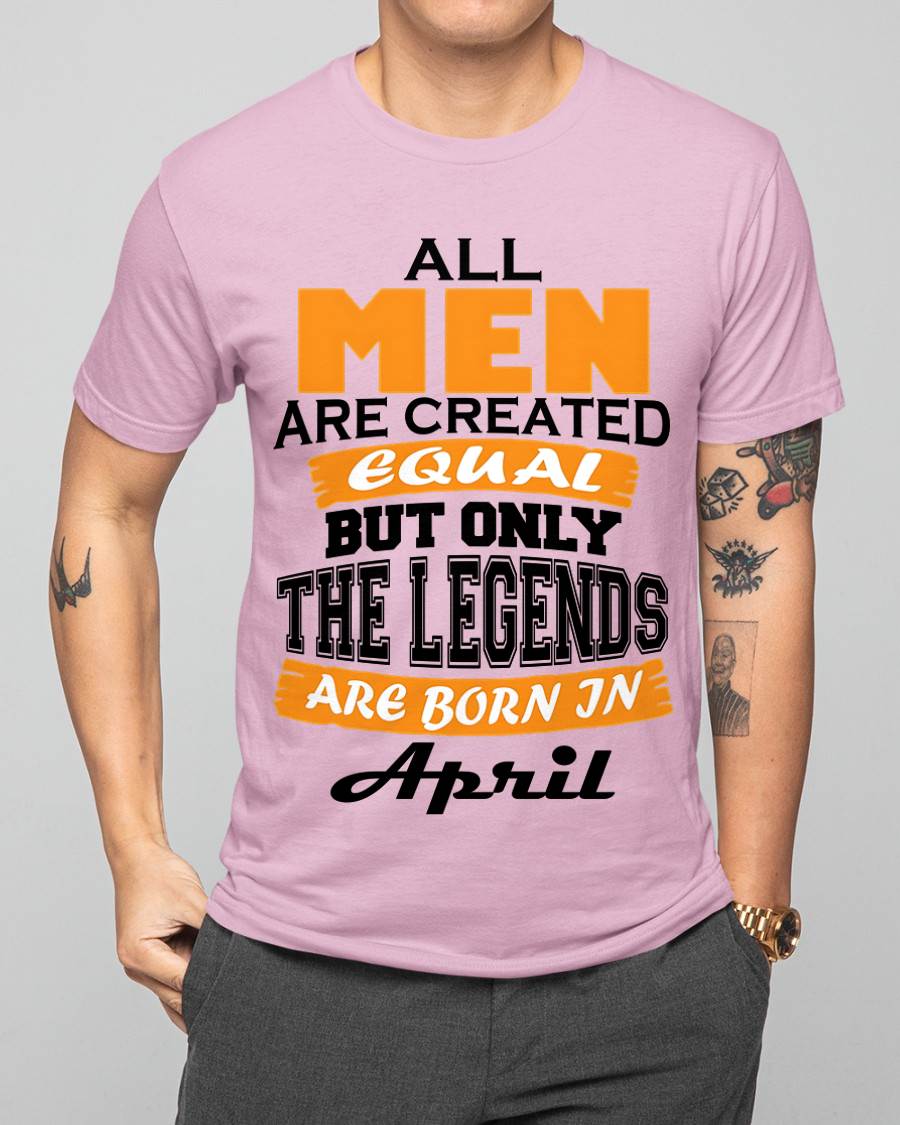 APRIL BORN – ONLY LEGENDS ARE CREATED - FOR MAN - TLEE04 (SKU2606-281-04)