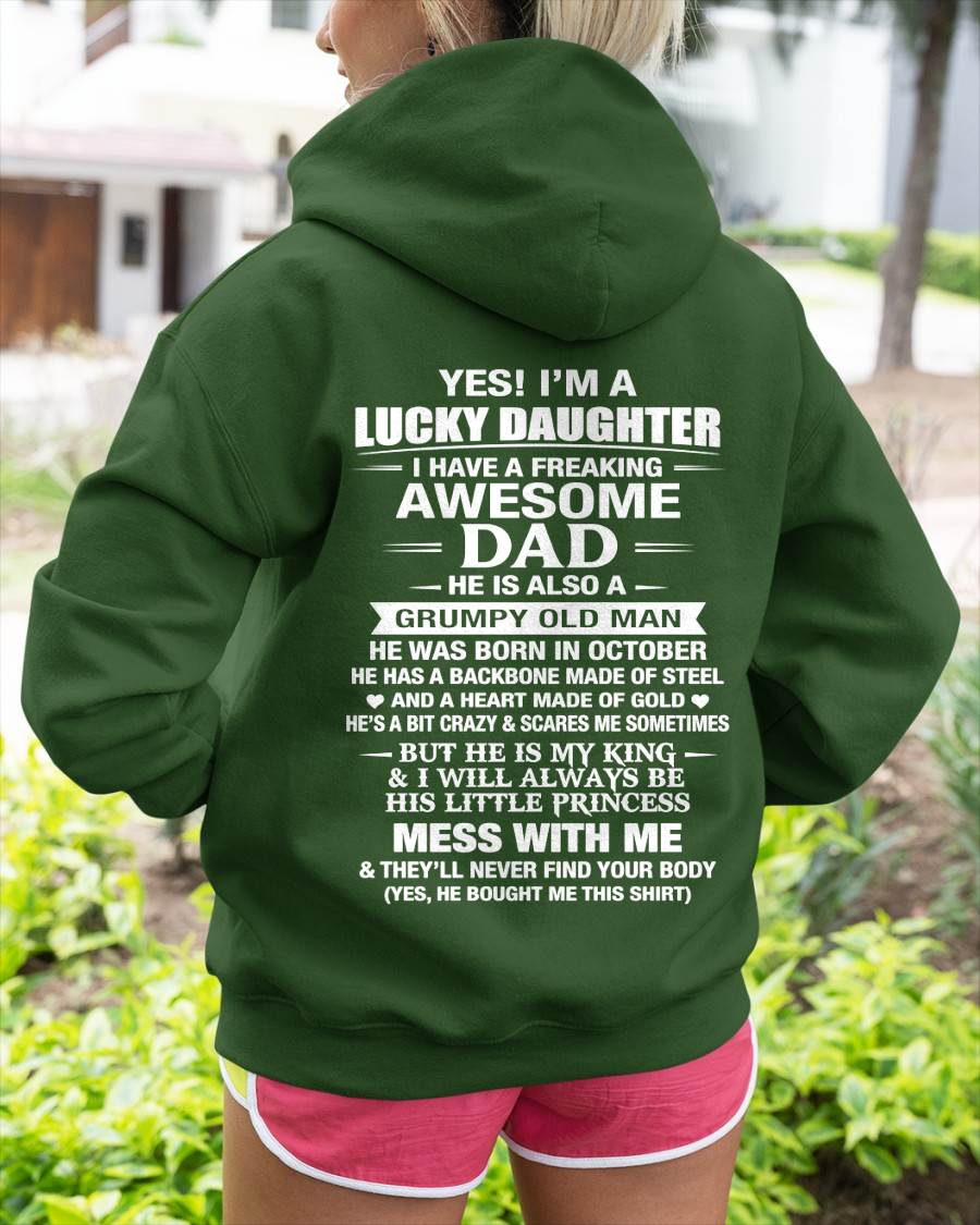 OCTOBER - BEHIND EVERY STRONG GIRL IS AN AWESOME DAD - FROM DAD - TLEE10 (SKU2605-405-10)