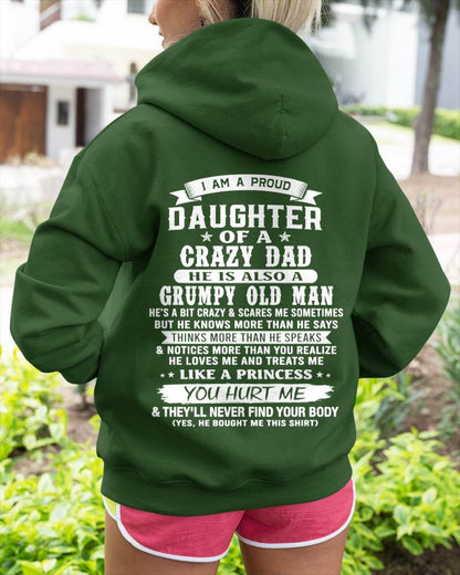 PROUD DAUGHTER OF A CRAZY DAD - FROM DAD - TLEE00 (SKU2606-70-00)