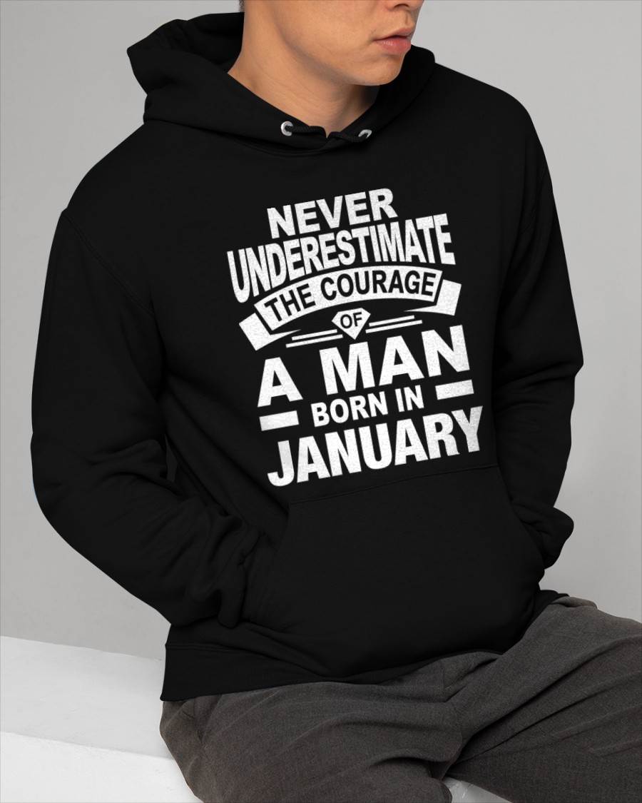 JANUARY BORN MAN : COURAGE STRENGTH & PRIDE - FOR MAN - TLEE01 (SKU2606-126-01)