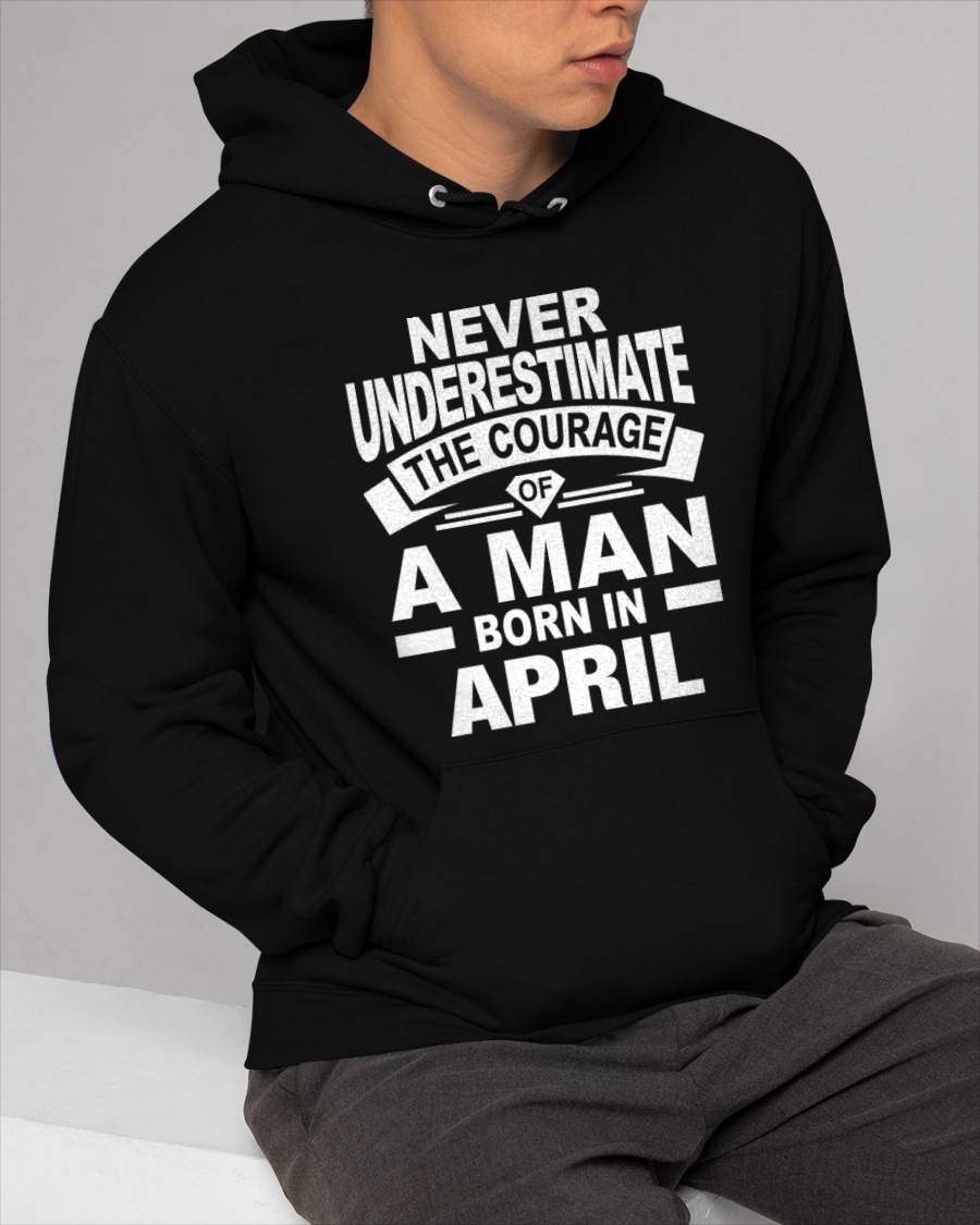 APRIL BORN MAN : COURAGE STRENGTH & PRIDE - FOR MAN - TLEE04 (SKU2606-126-04)