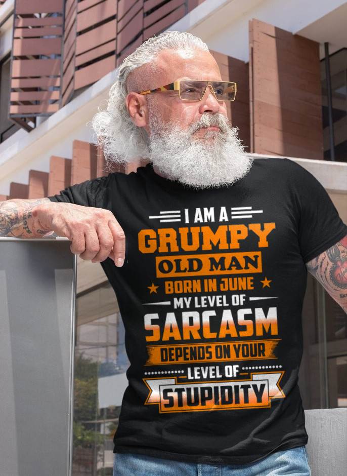 JUNE GRUMPY OLD MAN SHIRT - FOR MAN - TLEE06 (SKU2605-128-06)