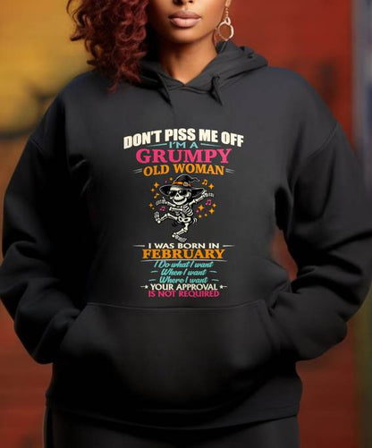 FEBRUARY  - SASSY INDEPENDENT WOMAN FUNNY QUOTE - FOR WOMEN - TLEE02 (SKU2603-70-02)