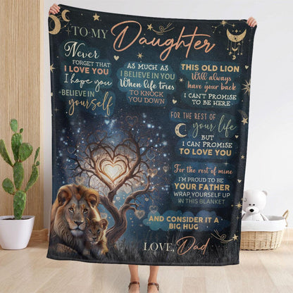 Special Gift For Your Daughter Blanket - From Dad