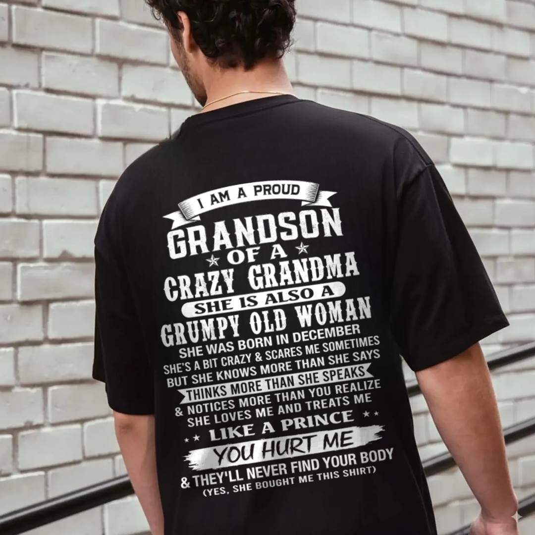 DECEMBER - GRANDSON OF A CRAZY GRANDMA - FROM GRANDMA - TLEE12 (SKU2606-274-12)