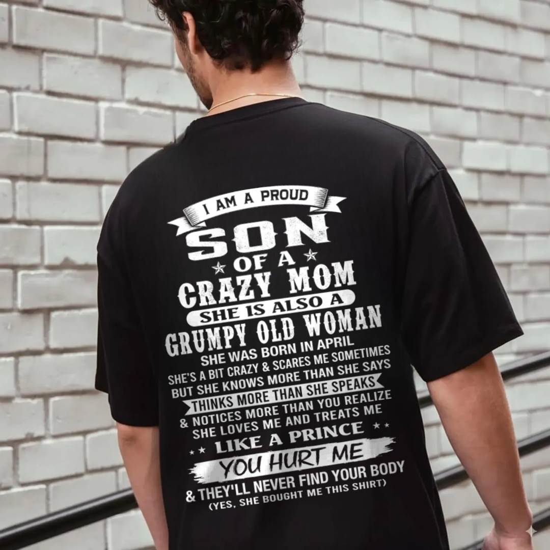 APRIL - PROUD SON OF A CRAZY MOM - FROM MOM - TLEE04 (SKU2606-127-04)