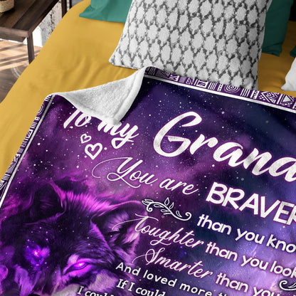 Special Gift For Your Grandson Blanket - From Grandma06