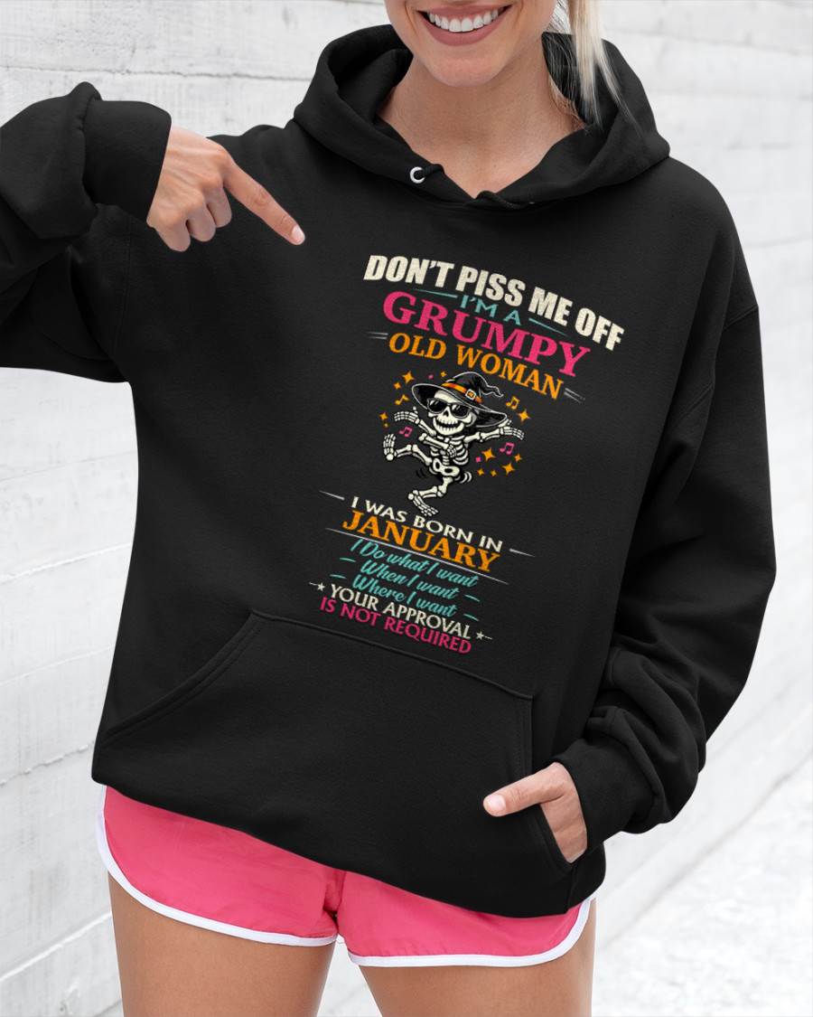 JANUARY - SASSY INDEPENDENT WOMAN FUNNY QUOTE - FOR WOMEN - TLEE01 (SKU2603-70-01)