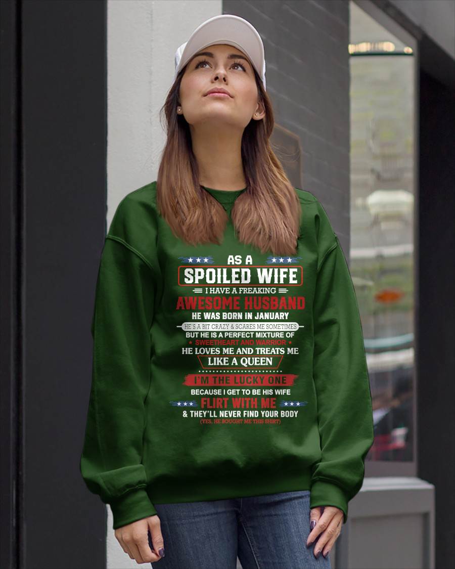 JANUARY - AS A SPOILED WIFE  I HAVE A FREAKING AWESOME HUSBAND - FROM HUSBAND - TLEE01 (SKU12-290-01)