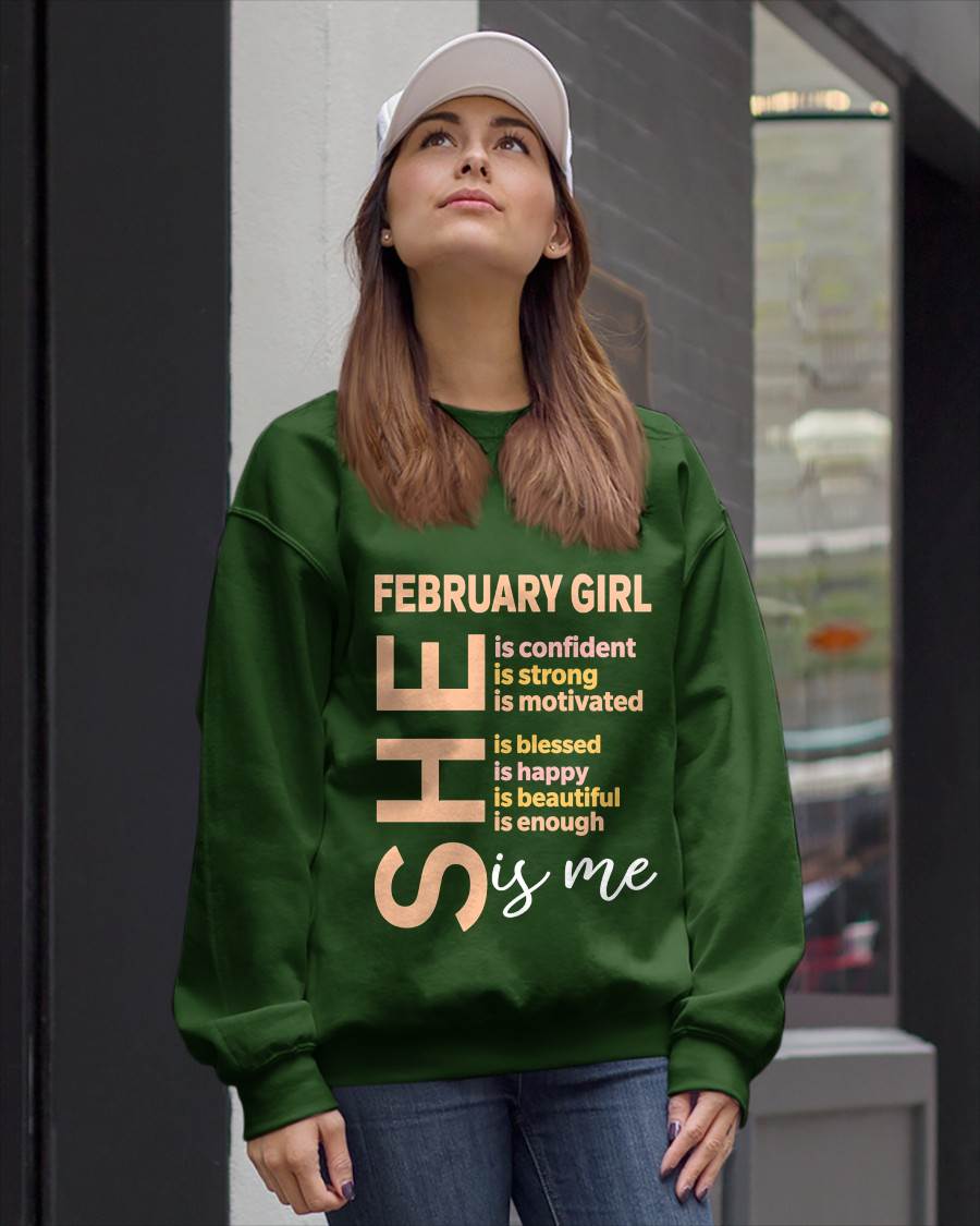 FEBRUARY GIRL - SELF LOVE TYPOGRAPHY - FOR WOMEN - TLEE02 (SKU2606-255-02)