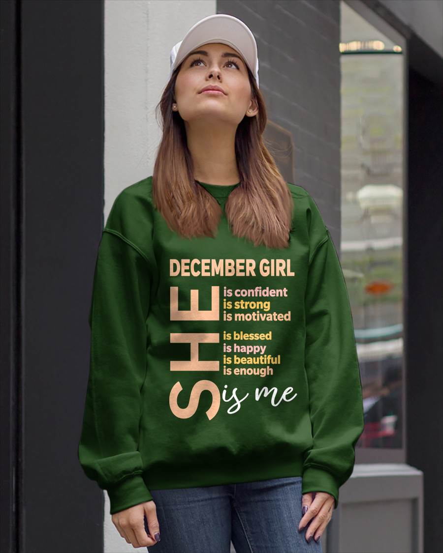 DECEMBER GIRL - SELF LOVE TYPOGRAPHY - FOR WOMEN - TLEE12 (SKU2606-255-12)