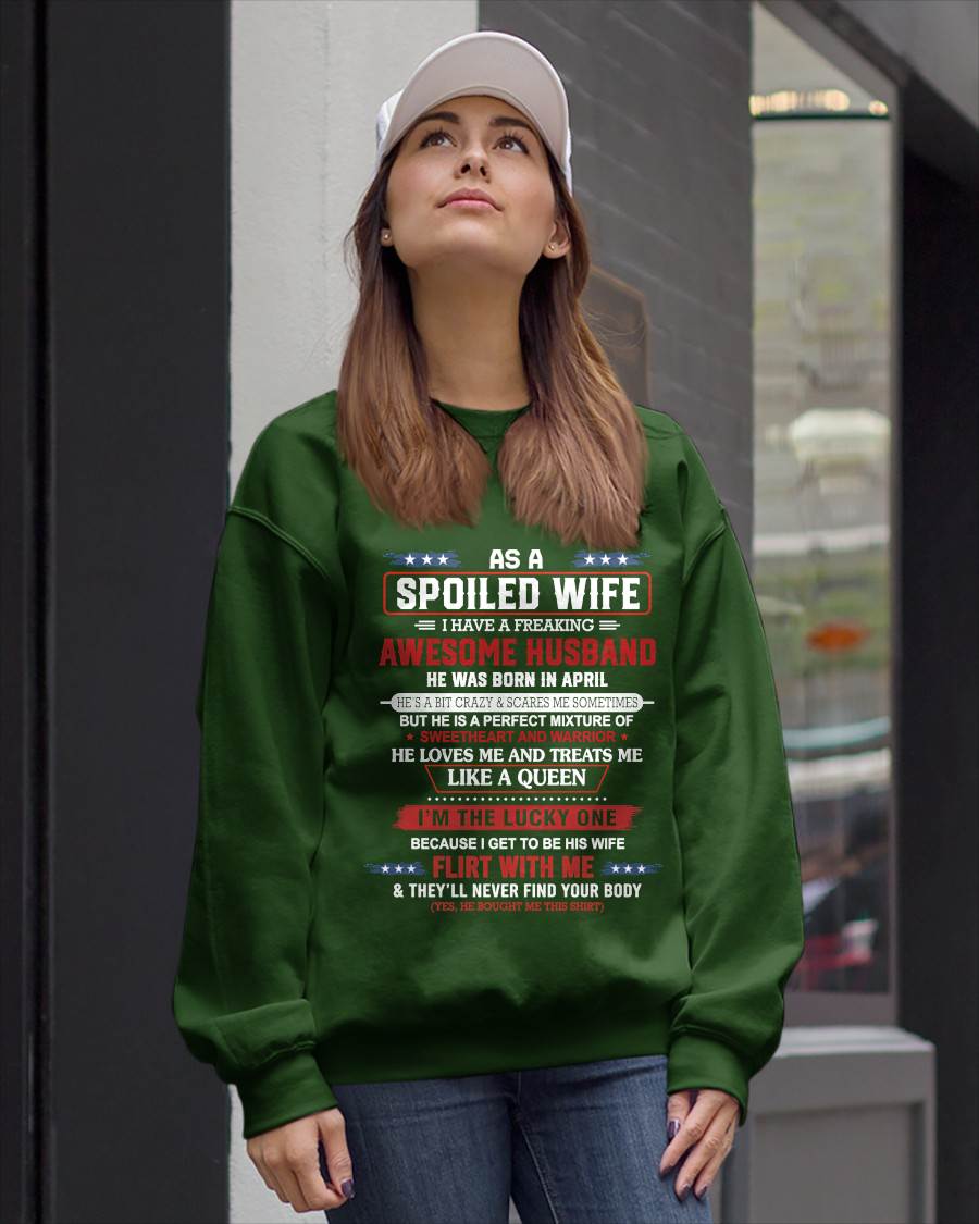 APRIL - AS A SPOILED WIFE  I HAVE A FREAKING AWESOME HUSBAND - FROM HUSBAND - TLEE04 (SKU12-290-04)