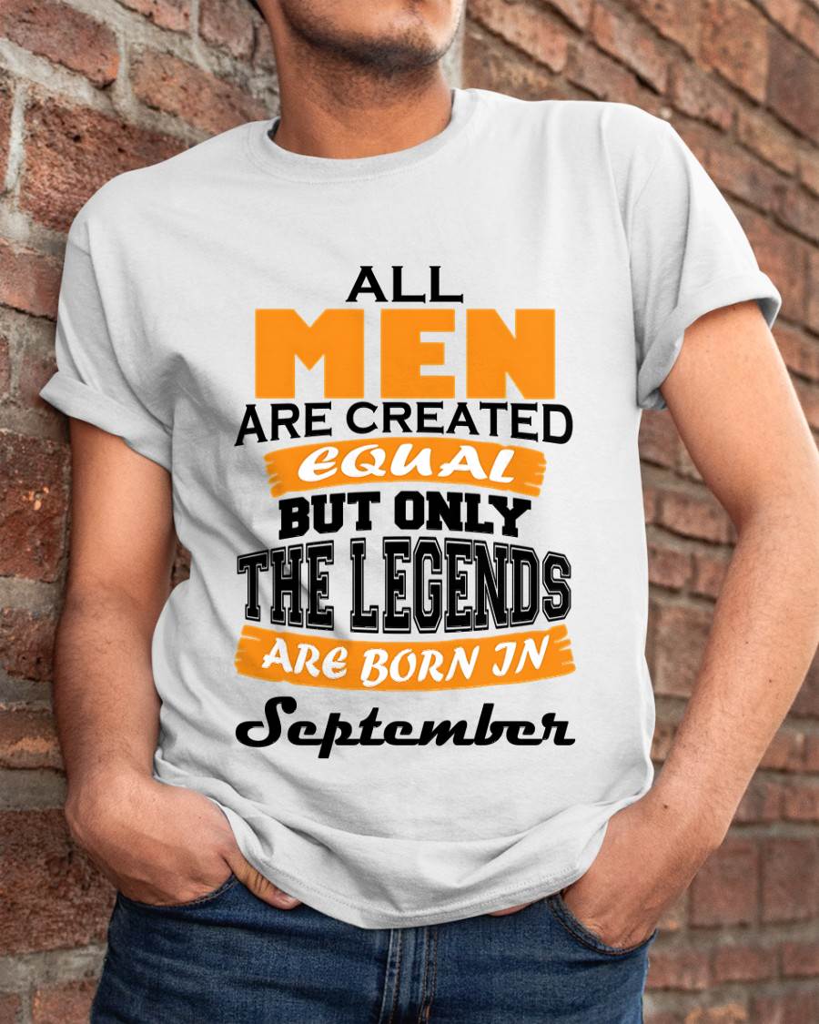 SEPTEMBER BORN – ONLY LEGENDS ARE CREATED - FOR MAN - TLEE09 (SKU2606-281-09)