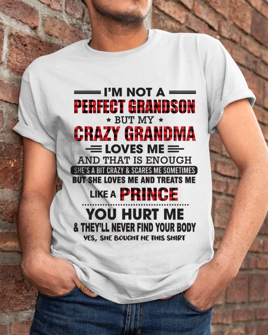 PROUD GRANDSON OF A CRAZY GRANDMA - FROM GRANDMA - TLEE00 (SKU2603-71-00)