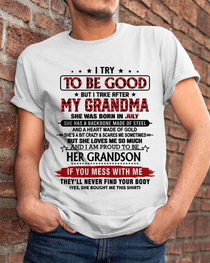 JULY - I TRY TO BE GOOD BUT I TAKE AFTER MY GRANDMA - FROM GRANDMA - TLEE07 (SKU26T-01289-07)