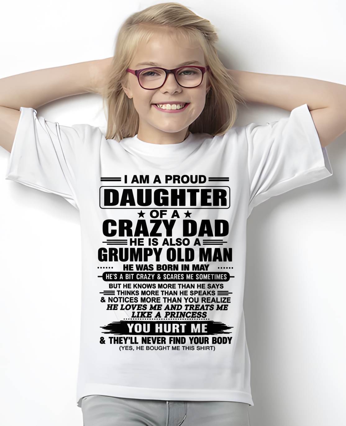 MAY DAD - GRUMPY OLD MAN, LOVING FATHER - FROM DAD - TLEE05 (SKU2606-302-05)